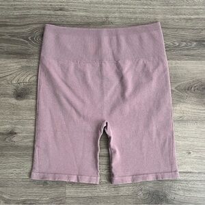 EVERLANE Seamless Bike Shorts XL/XXL Dusty Lavender Purple High Waist Activewear